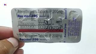 Bacstol 200mg Tablet  Trimethoprim 200mg Tablet  Bacstol Tablet Use Dose Benefit Review In Hindi [upl. by Heriberto685]