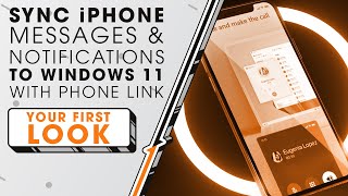 Sync iPhone Messages amp Notifications to Windows 11 with Phone Link  Sync Up [upl. by Tamqrah]