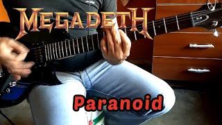 Megadeth Paranoid Guitar Cover Solo [upl. by Mag]