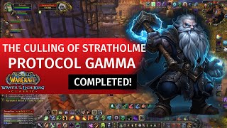 The Culling of Stratholme  Protocol Gamma ✓ WotLK Classic ✓ Warlock➤ Wrath of the Lich King Classic [upl. by Anovad]