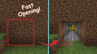 How to make a 2x2 FLUSH PISTON DOOR in Minecraft Bedrock [upl. by Millman625]