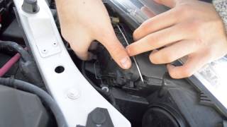 How to change headlight bulbs Renault Megane III MK3 20072015 model HD [upl. by Tomi]