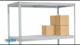 Globalindustrialcom Boltless Wide Span Storage Racks [upl. by Aridan]