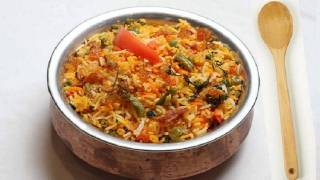 Vegetable Biryani Recipe Video  Indian Vegetarian Recipes by Bhavna [upl. by Shreeves]