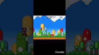 Mario Forever 2016Mario smashing 3 Goombas shorts mario goomba trees forest bluesky grass [upl. by Huff432]