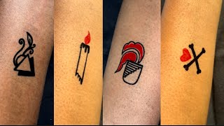 4 different style meaningful tattoos designs  temporary tattoo designs 🥰👌 [upl. by Fondea889]