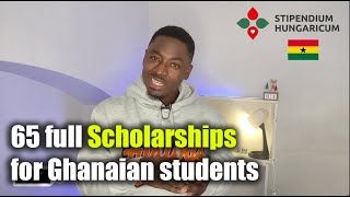 FULL SCHOLARSHIPS FOR GHANAIAN STUDENTS IN HUNGARY STIPENDIUM HUNGARICUM [upl. by Kir]