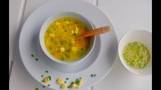 സ്വീറ്റ് കോൺ സൂപ്പ്Restaurant Style Sweet Corn Vegetable Soup  Sweet Corn SoupEp259 [upl. by Elvis42]