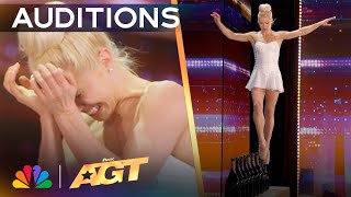 Ballerina Ashlee Montague Balances On GLASS BOTTLES  Auditions  AGT 2024 [upl. by Talanta]