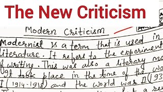 Modern Criticism  20th Century literature criticism modern modernism part3 english honours [upl. by Ayam]