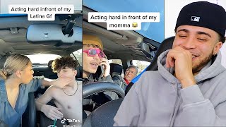 Acting Hood In Front Of My Girlfriend TikTok Compilation  REACTION [upl. by Nerrad]