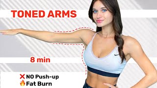 FAST amp EFFECTIVE ARM BURN At HOME 🔥 8 Min TONED ARMS Workout  DO THIS TO GET RID OF FLABBY ARMS [upl. by Natfa]