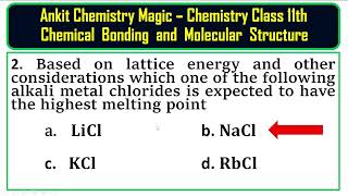 MCQ Chemical Bonding Chemistry Class 11 neet chemistry [upl. by Daffi298]