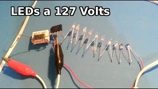 Como conectar varios LED a la toma de 127 volts [upl. by Schulman]