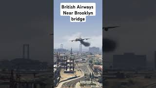 British Airways Caught Fire before landing near Brooklyn bridge shorts viralcrash crashlanding [upl. by Erdnaxela]