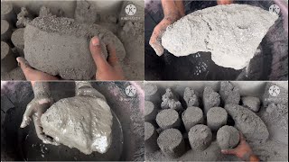 Gritty pure cement chunks dry water crumbling satisfying [upl. by Esydnac]