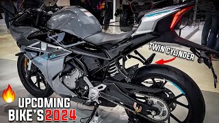 ⚡TOP 6⚡ Upcoming Twin Cylinder Bikes in 2024 🔥 Launching This Month 💥 400cc to 600cc Bikes [upl. by Drofdeb]