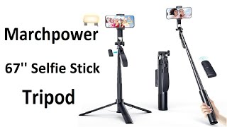 Marchpower 67 Selfie Stick Tripod [upl. by Ecinnej58]