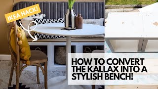 IKEA KALLAX HACK HOW I MADE A STYLISH SEATING BENCH FOR MY DINING NOOK [upl. by Nnairahs]