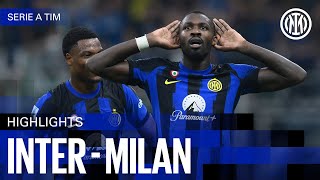 INTER 51 MILAN  HIGHLIGHTS  SERIE A 2324 ⚫🔵🇬🇧 [upl. by Saffier]