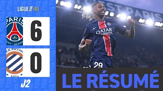 PSG  Montpellier  60  Le Résumé  Ligue 1 202425 [upl. by Aihsened63]