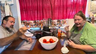 Making Tomato Juice in the Pampered Chef Deluxe Cooking Blender [upl. by Raynor]