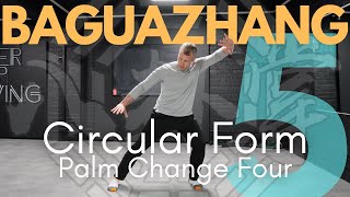 Baguazhang Kung Fu  LEARN Circular form Basic  Palm Change 4 [upl. by Laeahcim876]