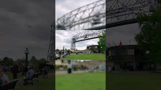 A Tugboat passing under an Aerial Lift Bridge Boat [upl. by Naveb]