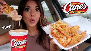 CANES MUKBANG with a HUGE CUP of SAUCE [upl. by Annahsit993]