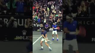 Novak Djokovic Roger Federer split step [upl. by Hogle206]