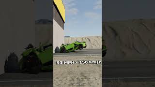 Lamborghini Aventador Crash Test  BeamNGdrive [upl. by Enyamrahc]