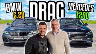 BMW 520 vs Mercedes E200 Drag Yarışı  wFerhat Albayrak [upl. by Ojimmas]