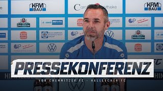 Chemnitzer FC  Pressekonferenz vor dem Heimspiel gegen den Halleschen FC [upl. by Kale669]