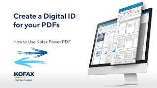 How to Create a Digital Identity or Certificate in Kofax Power PDF [upl. by Milda]