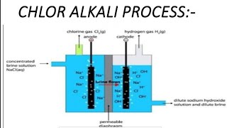 What is chlor alkali process full explained video of Sodium chloride class 10 chapter 2 acid base [upl. by Cranston]