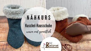 Nähkurs KuschelHausschuhe [upl. by Nestor666]