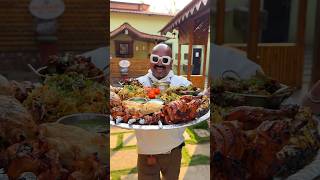 My bhumi Agro resort special thali…👑🍗 foodchallenge ulhaskamathe chickenlegpiece shorts [upl. by Odrawde470]