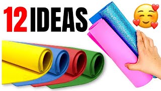 12 AMAZING FOAM SHEET DIY CRAFT IDEAS  AMAZING DIYS WITH FOAM [upl. by Ragland]