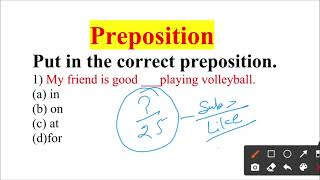 Preposition Exercise  Most Important 25 Fixed Prepositions in English Grammar [upl. by Auod709]