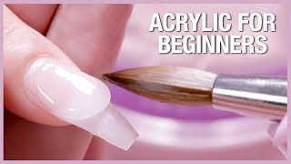 💅🏼Acrylic Nail Tutorial  How To Apply Acrylic For Beginners 🎉📚 [upl. by Ced]