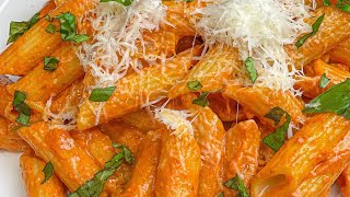 GIGI HADID’S ALLA VODKA PASTA SAUCE RECIPE WITHOUT THE VODKA gigihadid pasta pastarecipe [upl. by Samot371]