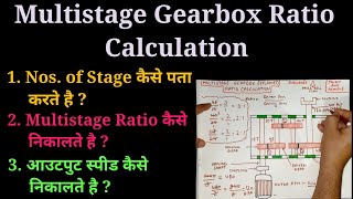 Gearbox Ratio Calculation Formula  Multistage Gearbox Explained [upl. by Akinej469]