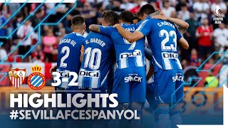 RESUMEN  Sevilla 32 Espanyol  LaLigaHighlights [upl. by Ardeha]