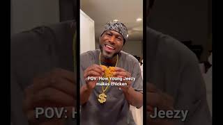 Jeezy got them wings lol wecookin crispybrownglaze chicken comedy Produced by RonnieBeatz [upl. by Ellingston]