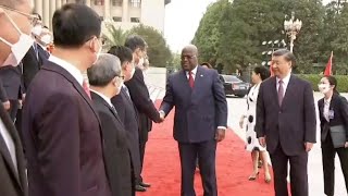 Félix Tshisekedi invité dhonneur en Chine  Suivez [upl. by Vowel]