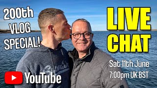 Foxes Afloat 200th Vlog Special Live Chat  Saturday 11th June at 700 UK BST [upl. by Ahseat953]