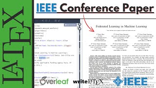 How to write IEEE Conference Paper in LATEX  IEEE Research Paper in LATEX [upl. by Tsiuqram327]