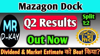 MAZAGON DOCK share latest news 🔥 mazagon dock Q2 results 2025  mazagon dock share news today [upl. by Milone811]