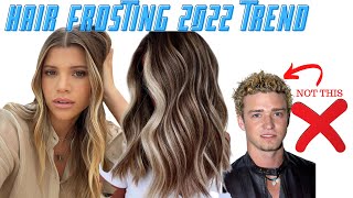 HAIR FROSTING THE BIGGEST HAIR COLOUR TREND 2022 [upl. by Asilla732]