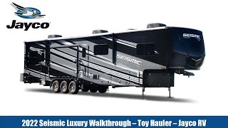 2022 Seismic Luxury Walkthrough – Toy Hauler – Jayco RV [upl. by Anwadal977]